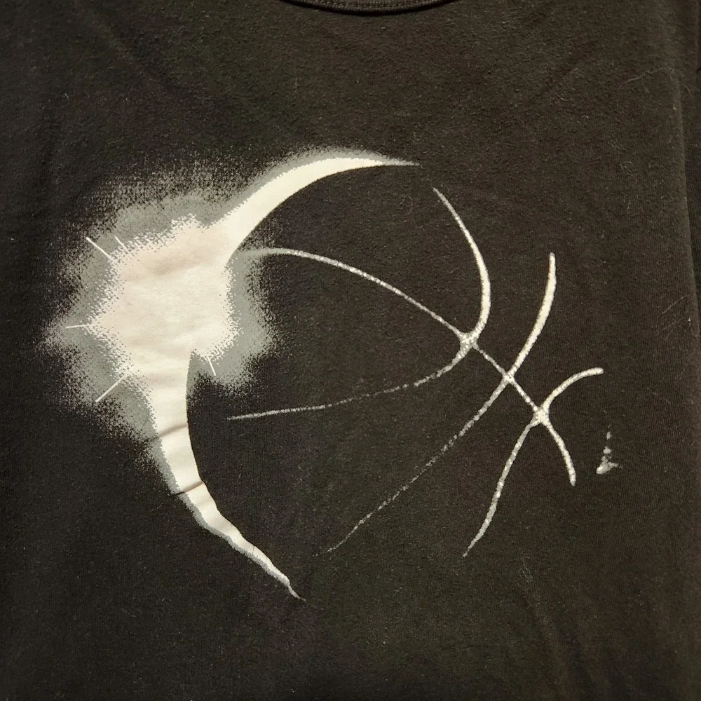 Gap‎ Basketball Moon Space Black T-shirt Kids Size M 8 9